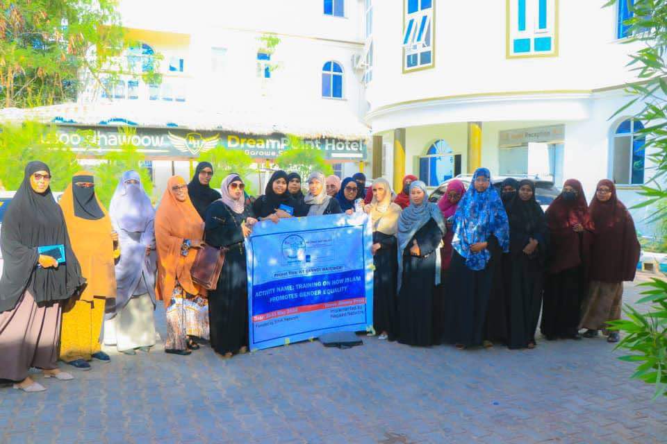 Midnimo Women Network in a partnership with NAGAAD NETWORK puntland along with SIHA NETWORK organised A two days Training on “How Islam Promotes Gender Equality” under the We Cannot Wait project